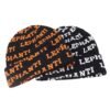 Jacquard Logo Reversible Beanie Hat