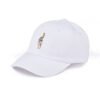White 6 Panel White Unstructured Dad Hat Baseball Cap Wholesale