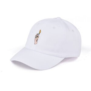 White 6 Panel White Unstructured Dad Hat Baseball Cap Wholesale