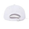 White 6 Panel White Unstructured Dad Hat Baseball Cap Wholesale - Image 4