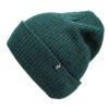 Merino Wool Ribbed Woven Label Beanie Hat