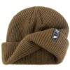 woven label custom short ribbed fisherman beanie - Afbeelding 3
