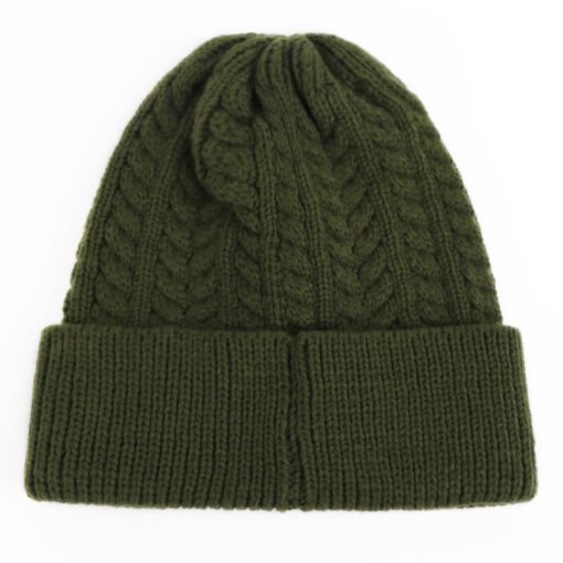 Custom Knit Acrylic Cable Beanie Hat