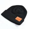 Cuff Beanie Leather Patch Logo - Image 2