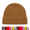 Ribbed Cuffed Fisherman Beanie Hat