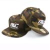 3D embroidery flat brim camo snapback cap