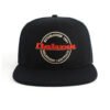 6 Panels Black 3D Embroidered Snap Back Caps