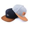 Premium Wool Blend Hat With Patch Flat Bill Cap Snapback CAP Wholesale