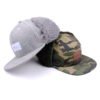 6 Panel Winter Flat Brim Wool Snapback Cap Soft Men Earflap Flap Hats Wholesale