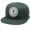 6 panel woven patch snapback cap