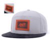 structured leather patch 7 panels caps