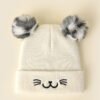 Winter Soft Knit Caps Embroidery Beanie