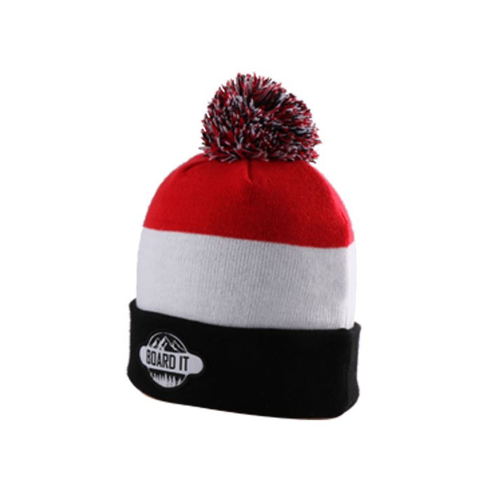 High Quality Custom Embroidery Logo Jacquard Beanies Hat – Image 3