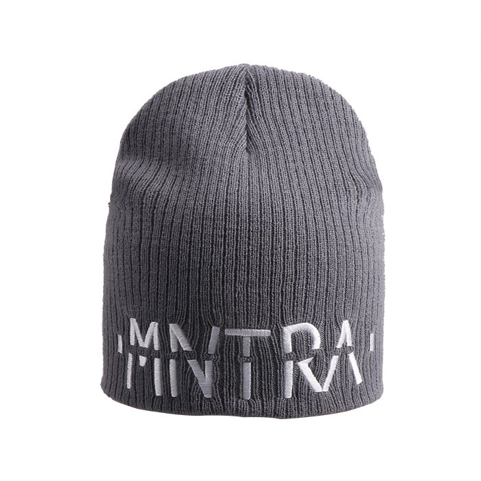Knit Ski Cap Warm Grey Solid Color Beanie Hat - Imagen 2
