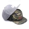 6 Panel Wool Winter Snapback Cap with Earflap Wholesale - Afbeelding 2