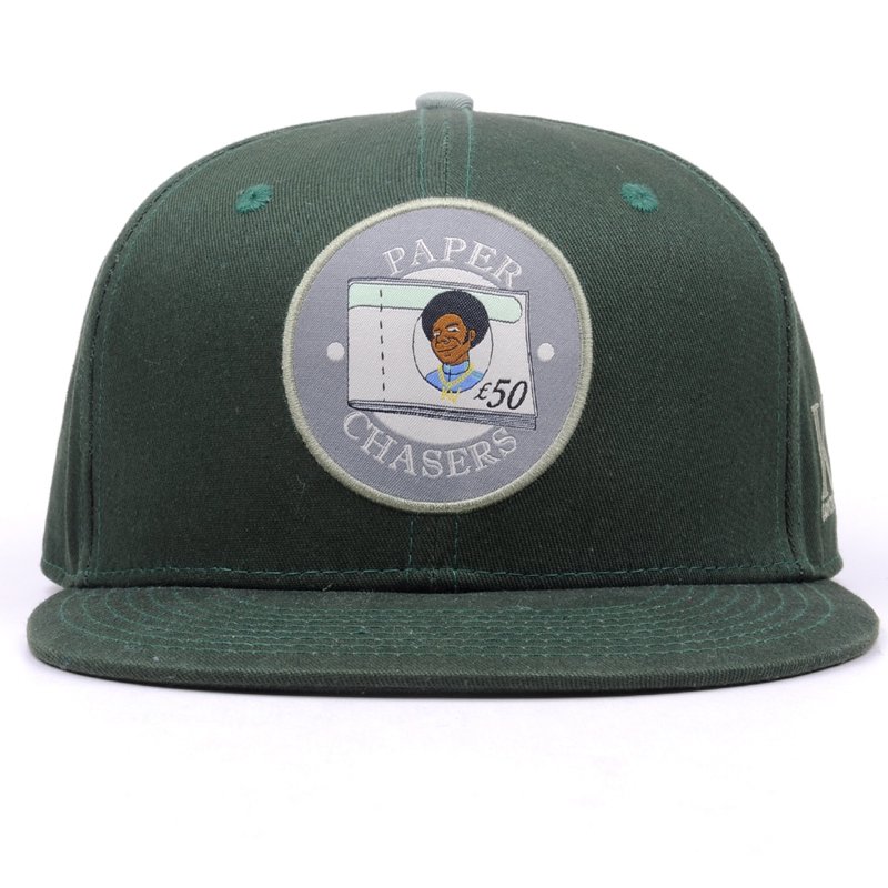 6 panel woven patch snapback cap - Image 2