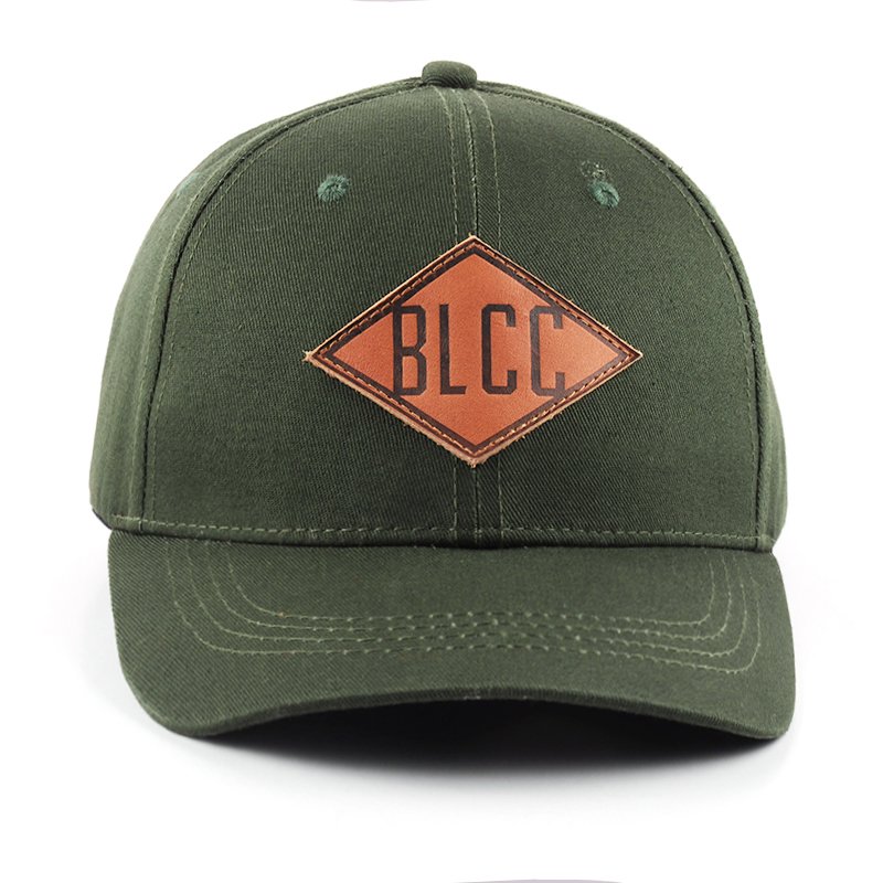 6 Panel Leather Patch Baseball Hat - Imagem 3