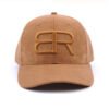 High Quality Custom 6 Panel 3D Embroidery Logo Suede Baseball Caps