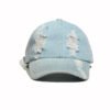 Old Style Embroidery Distressed Vintage Denim Dad Hat Wholesale - Afbeelding 3