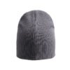 Knit Ski Cap Warm Grey Solid Color Beanie Hat - Imagen 3