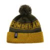 Winter Woven Label Jacquard Pom Pom Beanies Hat