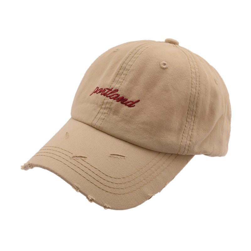 6 Panel Plain Blank Distressed Dad Hat In Bulk – Bild 3