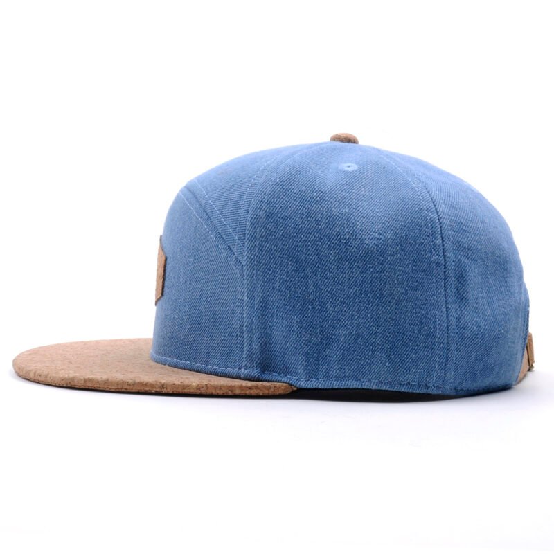 Custom Denim Cork Patch Dad Cap Wholesale - Image 3