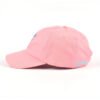 Pink Embroidery Logo Cotton Unstructured Dad Hat - Afbeelding 4