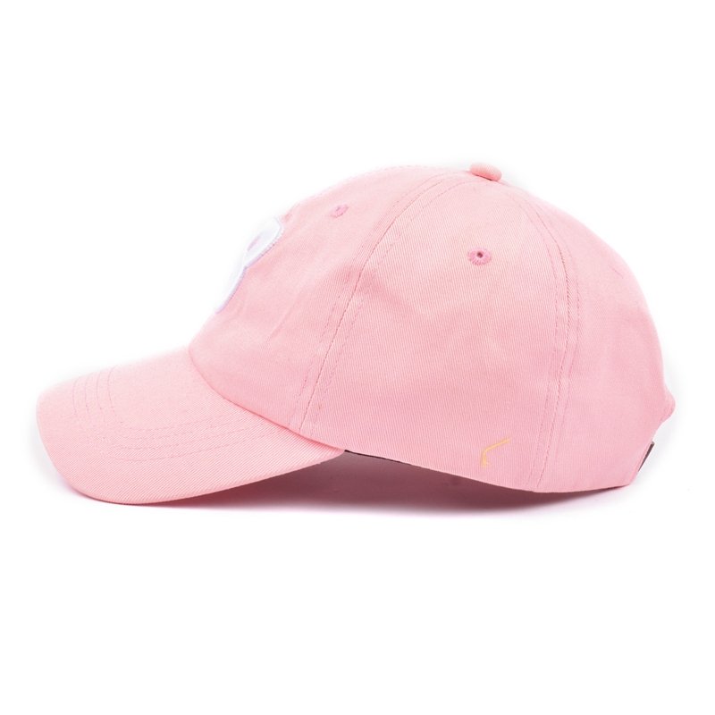 3D Embroidery Logo Pink Cotton Unstructured Dad Hat Wholesale - Image 4