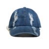 Old Style Embroidery Distressed Vintage Denim Dad Hat Wholesale - Afbeelding 4