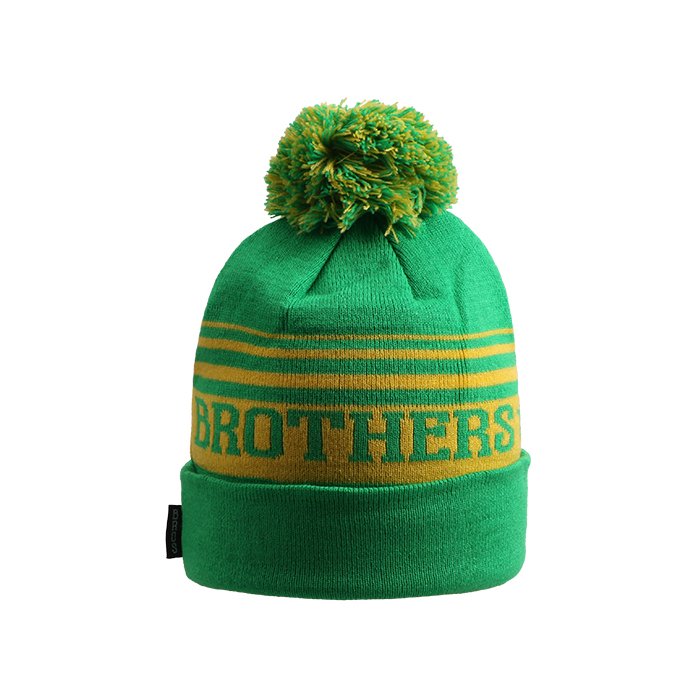 Simple Style Jacquard Pom Beanie Hat – Image 3