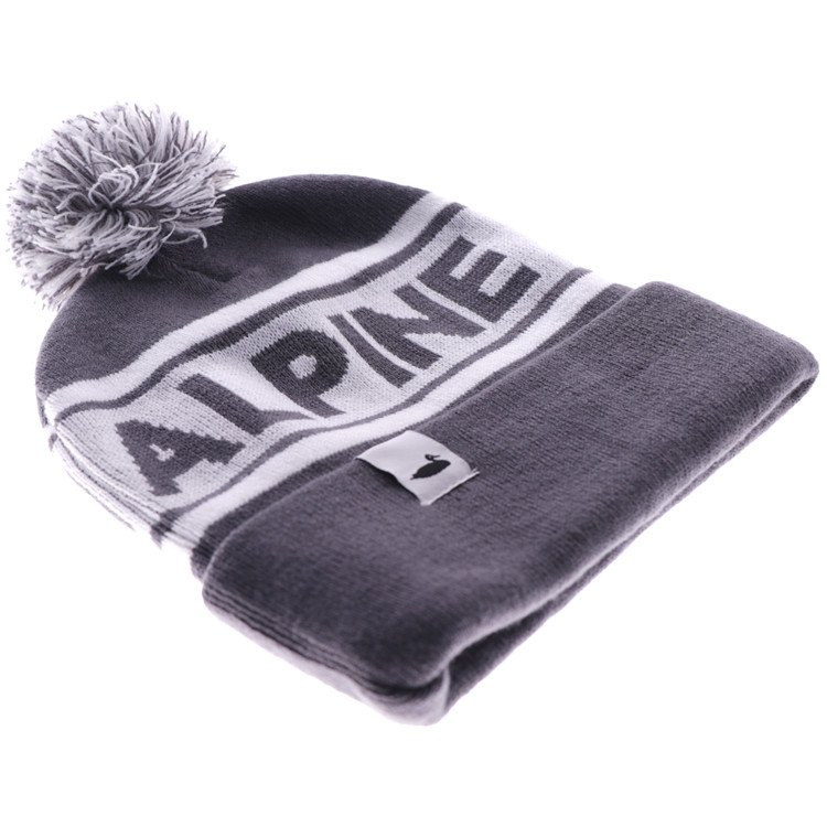 Letter Casual Beanies Jacquard Pom Beanie Hat – Image 3