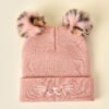 Winter Soft Knit Caps Embroidery Beanie - Imagen 2