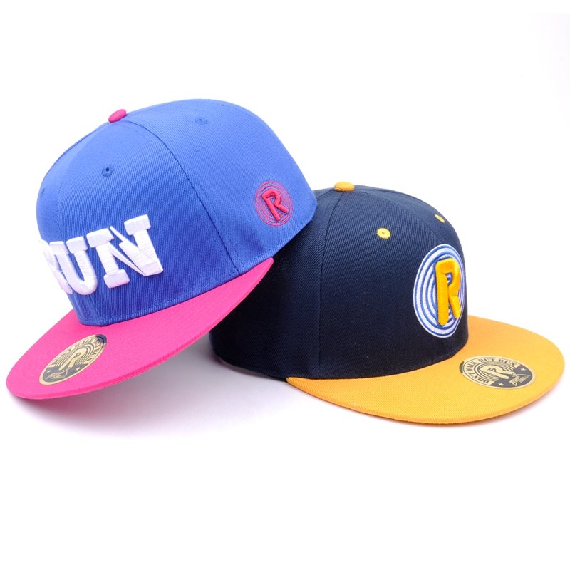 Embroidery snap back two tone hat - Image 4