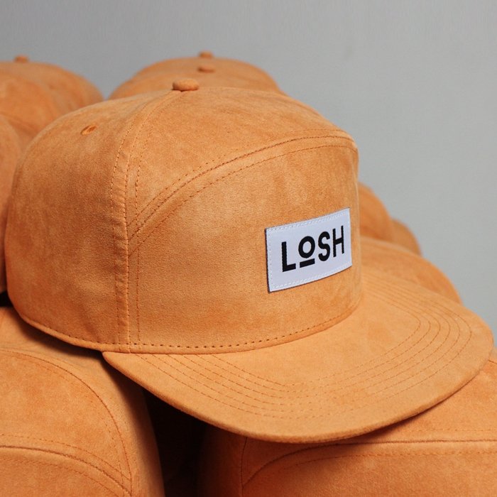 woven label custom suede snapback hat - Image 4