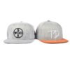 custom 3d embroidered gorras flat bill hat 7 panel snapback Cap - Image 4