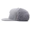 6 Panel Wool Winter Snapback Cap with Earflap Wholesale - Afbeelding 4