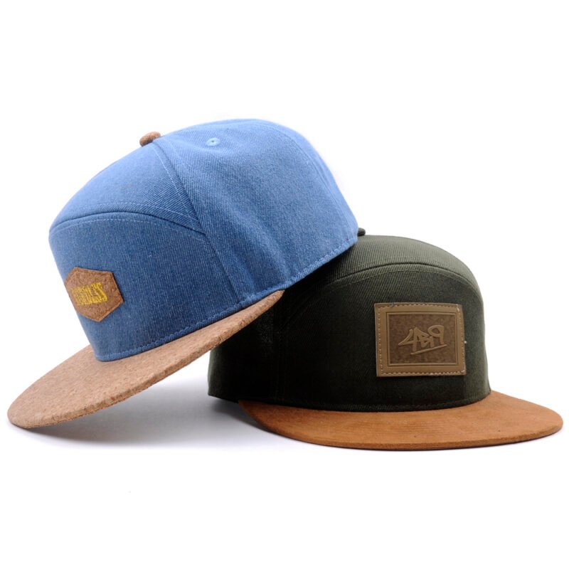 Custom Denim Cork Patch Dad Cap Wholesale - Image 4