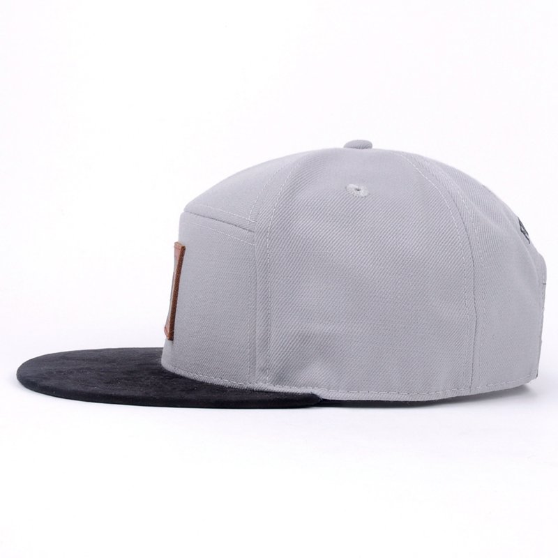 structured leather patch 7 panels caps – Image 4