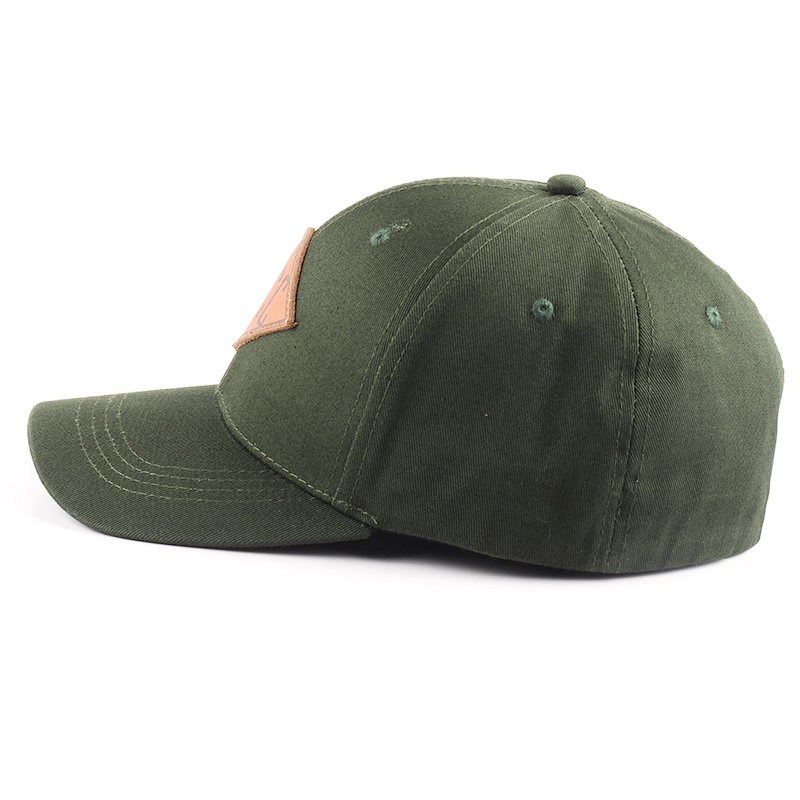 6 Panel Leather Patch Baseball Hat - Imagem 5