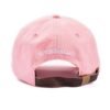 3D Embroidery Logo Pink Cotton Unstructured Dad Hat Wholesale - Image 6