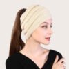 Acrylic Headband Yoga Women Color Sports Yoga Unisex Warm Winter Knitting Hat Plaid Beanies – Image 4
