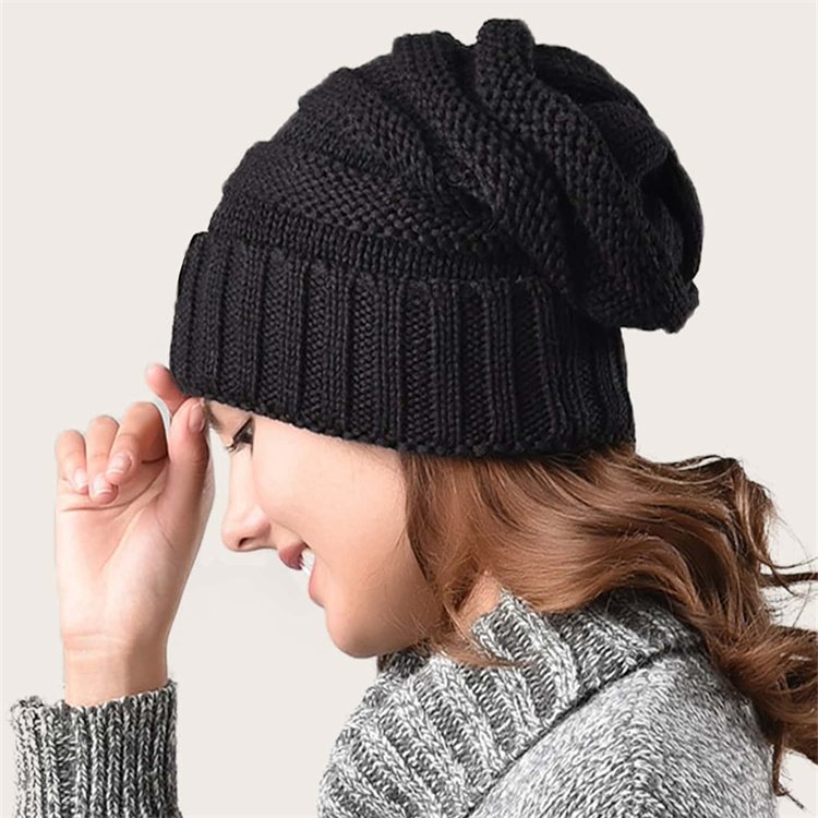 Winter Beanie Hats Warm Skull Knitted Hats - Image 4