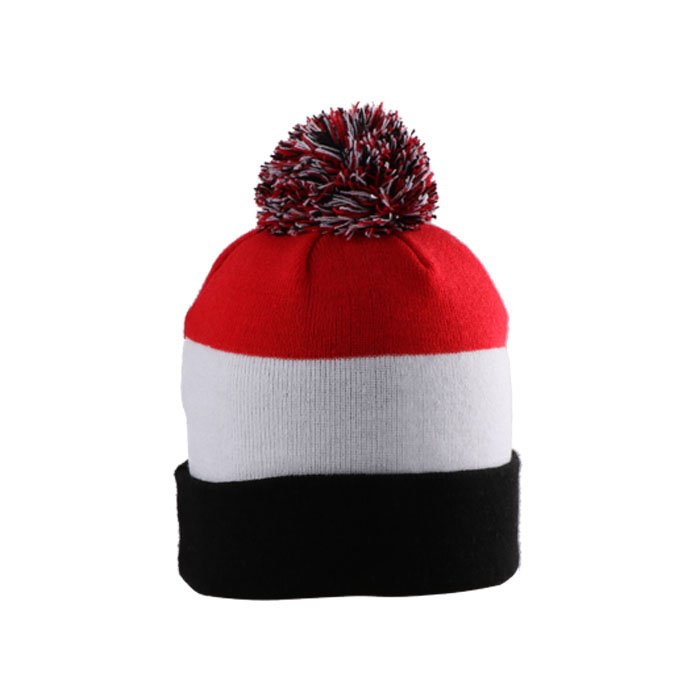 High Quality Custom Embroidery Logo Jacquard Beanies Hat – Image 5
