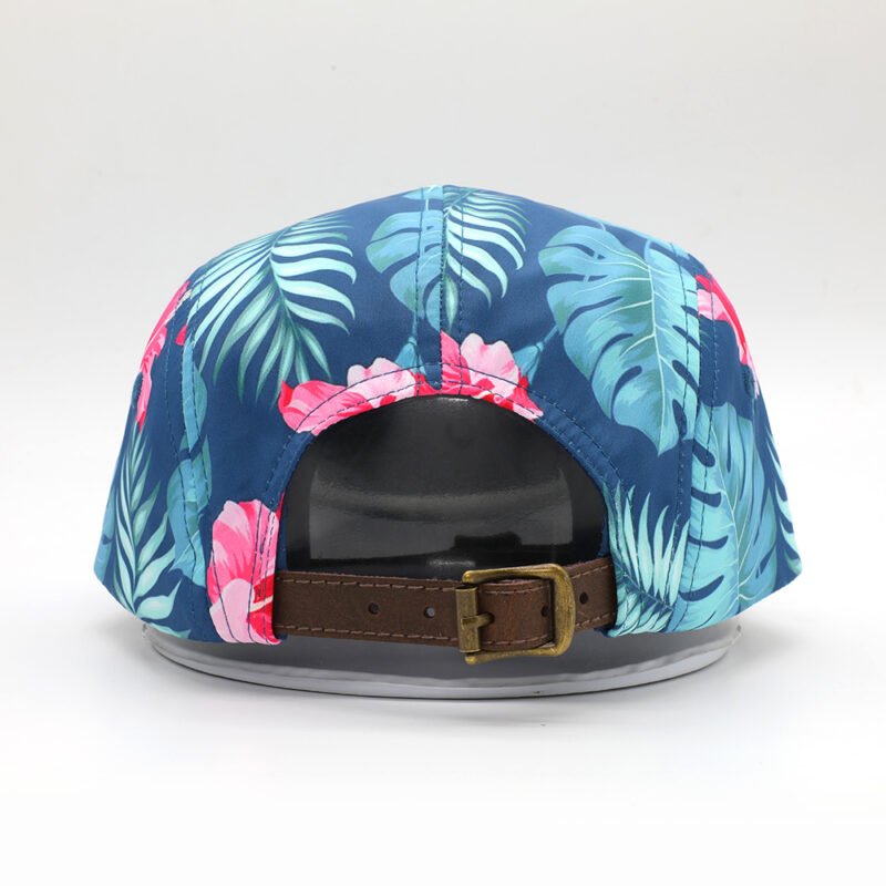 Printing Nylon Woven 5 Panel Patch Hats  Wholesale - Image 5