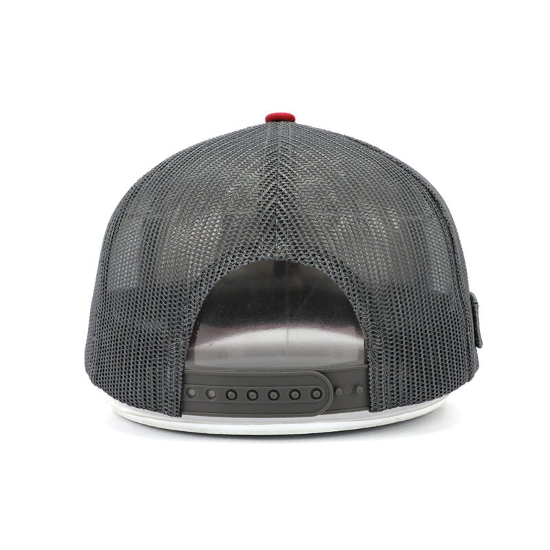 6 Panel Curved Brim Woven Patch Trucker Hat - immagine 6