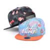 Premium Hawaiian Flower Print Polyester Flat Bill Adjustable Snapback Cap - Afbeelding 5