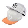 custom 3d embroidered gorras flat bill hat 7 panel snapback Cap - Image 5