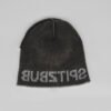 Wool Jacquard Gray Beanie Hat - Image 5