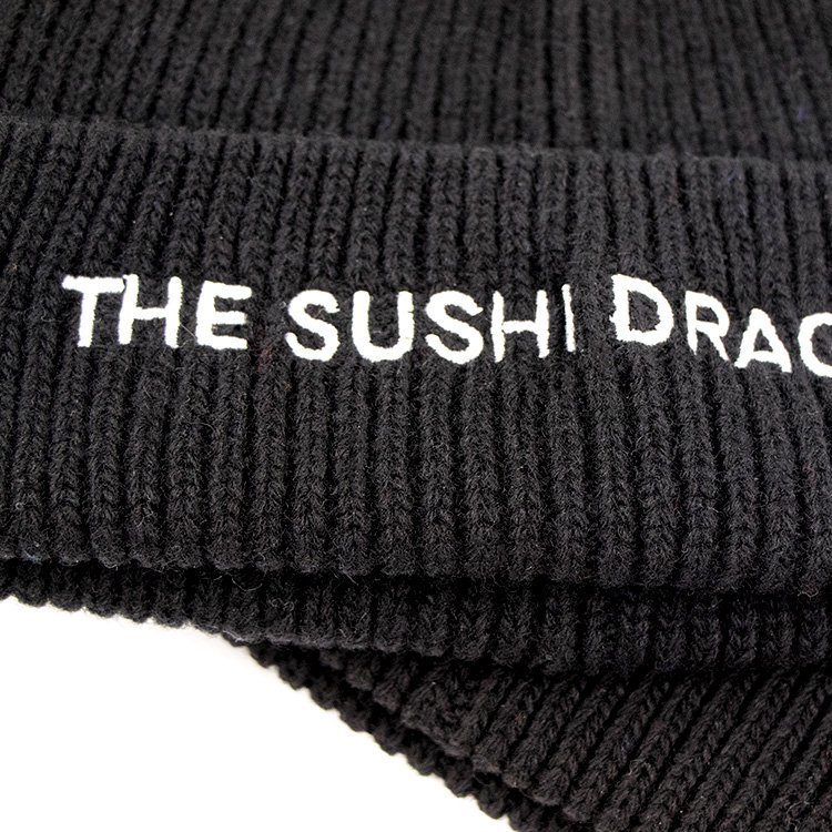 Black Unisex Hats Knitted Beanie Hats - Afbeelding 5